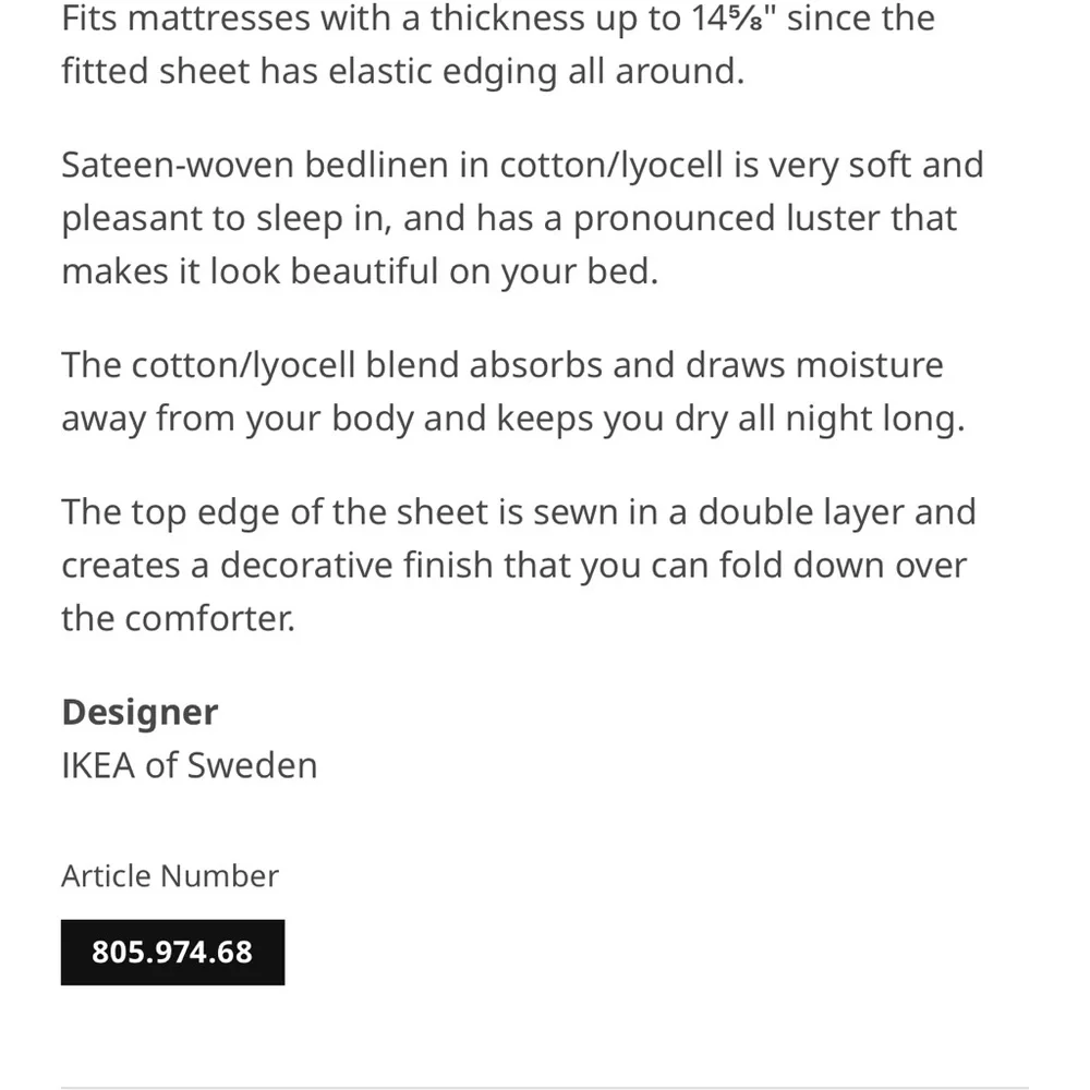 IKEA Teal Bedding Sheets Set
